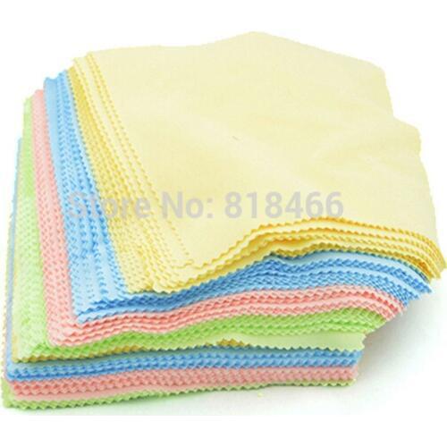 Camera Cleaning Cloth 100PCS Square Microfiber Lens Glasses Cleaning Cloths Wipe Camera Phone Pad Cleaning cloth for canon nikon