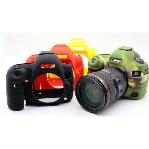 Silicone SLR Camera Bag for Cann 5D4 5DIV 5D MARK IV 4 Lightweight Camera Bag Case Cover for 5DIV
