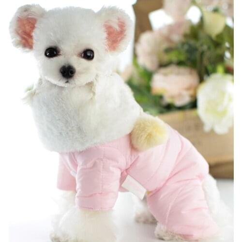 Thicken Pet Clothing Winter Dog Clothes Puppy Outfit Small Dog Jumpsuit Coat Jacket for Pomeranian Schnauzer Chihuahua Overalls