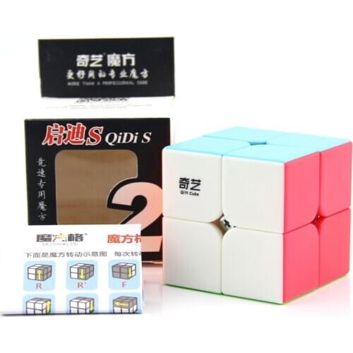 Qiyi Qidi S 2x2x2 Magic Speed Cube Pocket Stickerless Puzzle Cube Professional 2x2 Cube Educational Funny Toys Children Gift