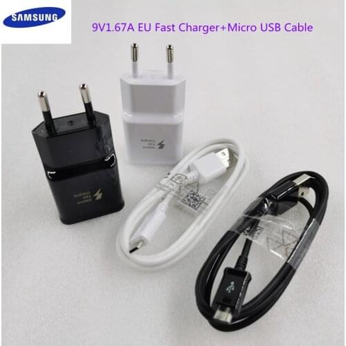 SAMSUNG S6 Charger 9V1.67A Wall Adapter Micro USB Data Cable For SAMSUNG Galaxy C9 S6 S7 Edge Note 4 5 J1 J3 J5 J7 A3 A5 A7 2016