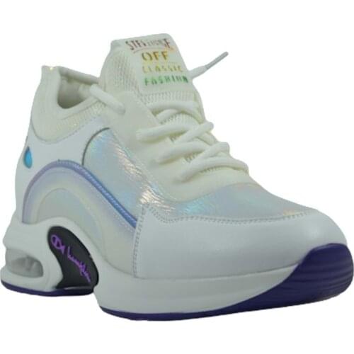 Womens White Mega Thick Sole Sneakers Sports Shoes 20k374-2 39
