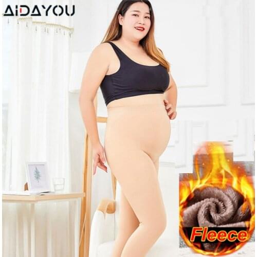 Womens Plus Size Pantyhose for Winter Warm Fleece insides Oversized Tights for Women Stockings Hosiery Thick Hose ouc396