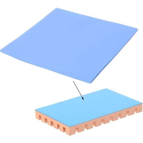 1Sheet 100mmx100mmx3mm Thermal Conductivity CPU Heatsink Cooling Conductive Silicone Pad Thermal Pads for PC Computer