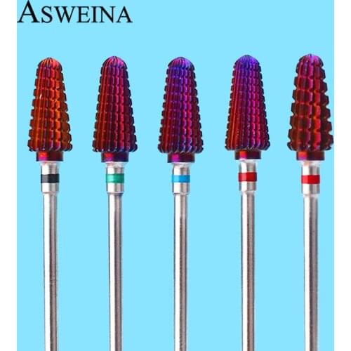 1pc Carbide Nail Drill Bit Tungsten Milling Cutter for Eletric Manicure Drills Machine Cuticle Clean Files Equipment