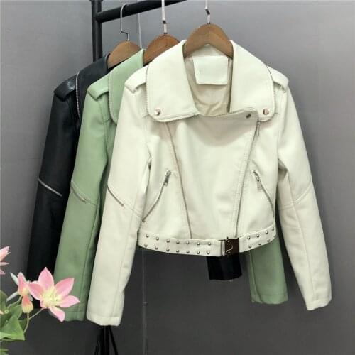 Женские модные кожаные куртки Aibeautyer China At AliExpress