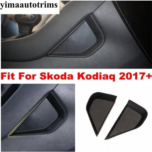 Accessories For Skoda Kodiaq 2017 - 2021 Gearbox Side Center Control Container Storage Box Gap Cover Storage Kit Trim