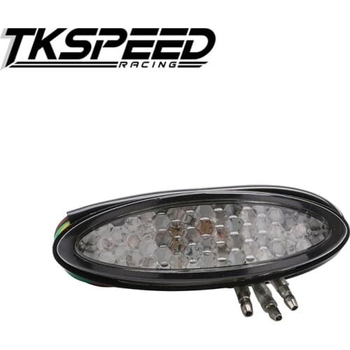 FREESHIPPING Universal LED Signal Rear Tail Stop Brake License Number Plate Lamp Light Motorcycle ATV Quad Buggy Chooper