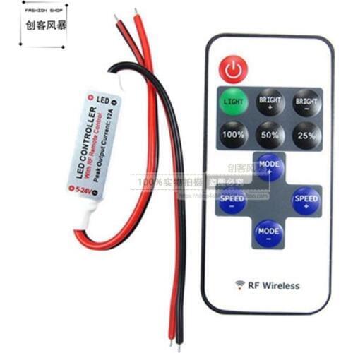 DC12V24V wireless remote control switch / RF wireless remote control switch control dimmer / LED light brightness adjustment