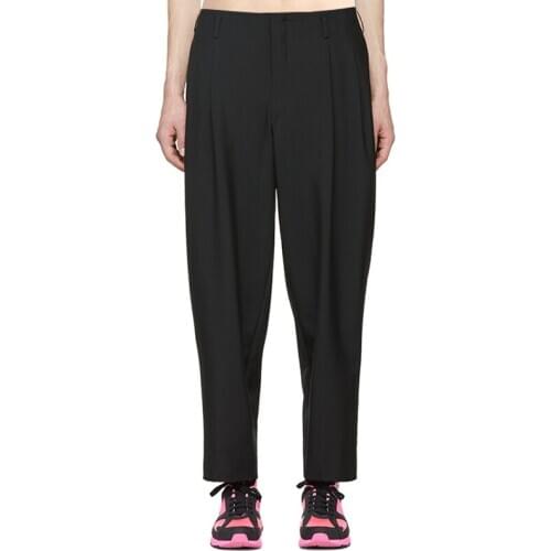 Ankle-length trousers with small feet straight all-match classic loose casual pants literary casual trousers men