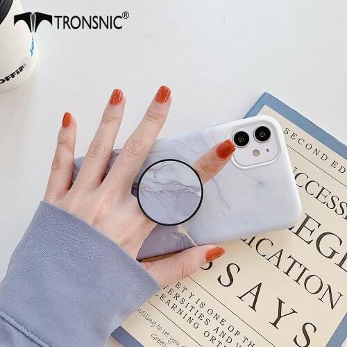 Texture Marble Phone Case for iPhone 11 Pro Max Soft Luxury Foldable Stand Blue Gray Matte Gold Cases for iPhone 7 8 Plus Covers