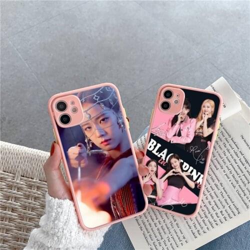 Jennie Kim Beautiful Phone Case Matte Transparent for iPhone 7 8 11 12 s mini pro X XS XR MAX Plus cover funda