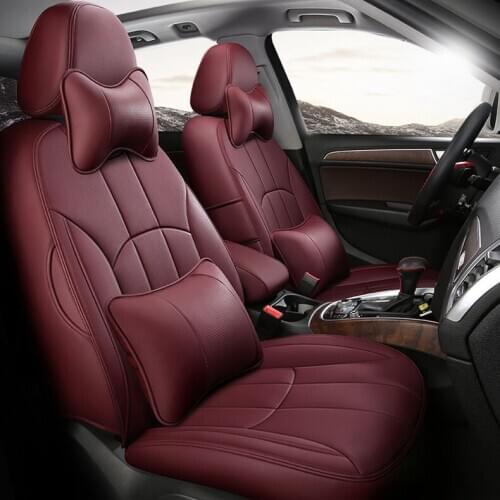 Custom cowhide car seat cover for Peugeot 301 206CC 307 CC 308 SW 407 2008 3008 607 4008 5008 307SW 508 308s 408 auto products