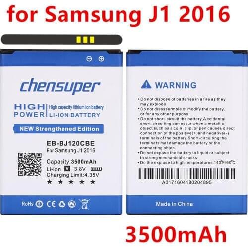 Chensuper new EB-BJ120CBE Battery for Samsung Galaxy J1 2016 Edition J1 Version J120F Express 3 J120A J120T J120 SM-J120F