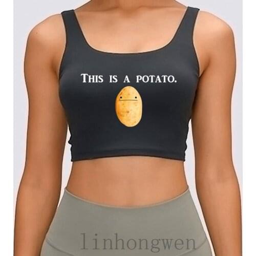 This Is A Potato Women Tank Top Cute Designer Fashion Trend Clothes Over Size S-XL Spring Autumn Crop Top