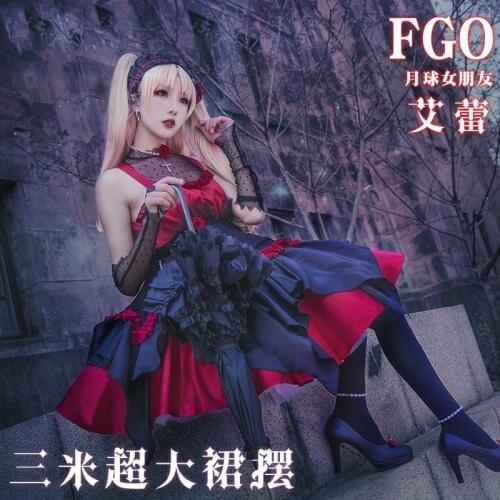 Game Fate Grand Order Ereshkigal Cosplay Costume Moon Girlfriend Ereshkigal Lolita Dress Halloween Costume for Women