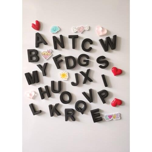 Refrigerator Fridge Magnet Set Home Decoration Lovers Baby Birthday Valentins Day Gifts 2.9cm EVA 26 Alphabet Magnetic Stickers
