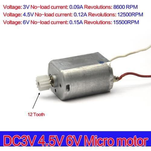 Micro mini Motor DC3V 8600RPM DC6V 15500RPM Motor with gear For DIY Motor Scientific Experiments Technology Teaching Making
