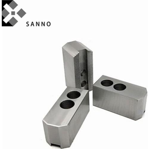 Hydraulic soft jaw 4 / 5 / 6 inch 3 jaw chucks steel power jaw lathe chuck for cnc lathe machine hydraulic system oil line