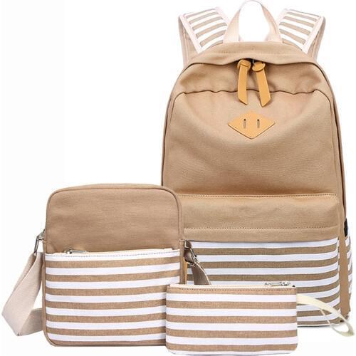 Canvas School bags Set For Girls Female Backpack Schoolbags High Quality Backpack Feminine Book Bag