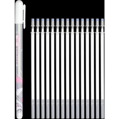 Pen+Refill Set Gel Pen Highlight Refill White Color Shinning Refill Painting Markers Drawing Pen School Supplies Multifunction