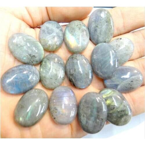 Wholesale 12*16mm Best Selling Natural Stone Cabochons labradorite Stone tiger eye Egg shape Cab Beads Production Pendant 20Pcs