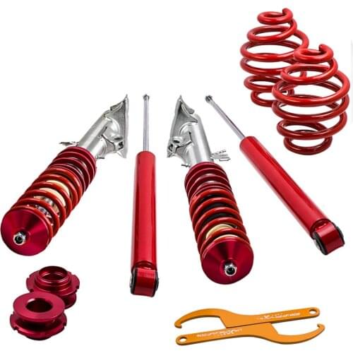 Suspension Coilover Kit For BMW E36 Cabrio Coupe Adjustable Coilovers Coil Strut Over Shock Absorber Red