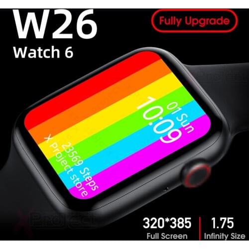 W26 smart watch Dial Bluetooth Call Body Temperature ECG Heart Rate Monitor smartwatch PK iwo 8 10 12 W34 K8 T600 X6 W46 Z15 Z20