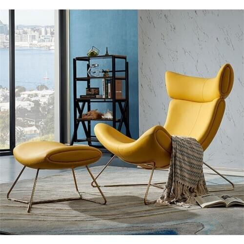 Modern designer furniture fiberglass leather lounge leisure living room home furniture accent Imola arm Chair