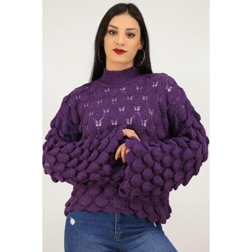 Drop Mesh Knitwear Purple-0590.1228