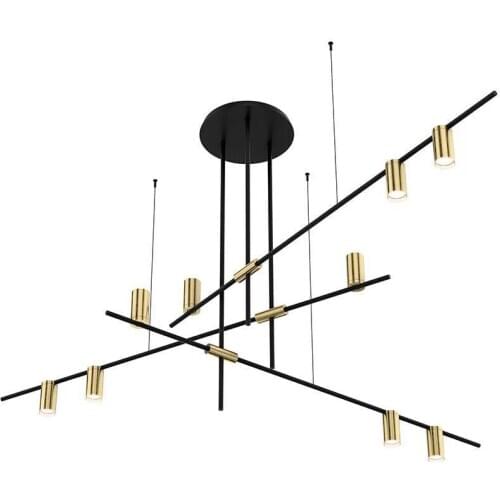 Modern iron copper christmas balls modern led chandelier hanglampen nordic decoration home ventilador de techo