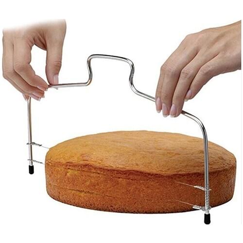 1pcs Double Line Adjustable Baking Tools Cake Bread Slicer Cutter Strings Knife Soap Knife DIY Mould Stainless Steel Cake Tools