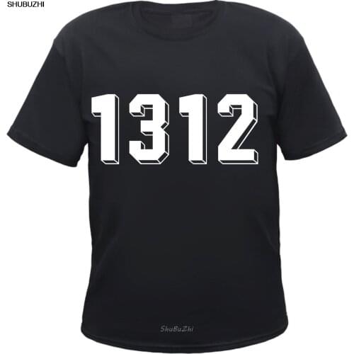 1312 T-Shirt - Schattenzahlen - S bis 5XL - Schwarz - funshirt dreizehnzwolf 100% Cotton Brand New T Shirts sbz3541