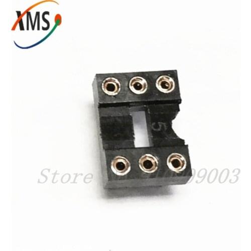 20pcs DIP-6 Round Hole 6 Pins 2.54MM DIP DIP6 IC Sockets Adaptor Solder Type IC Connector
