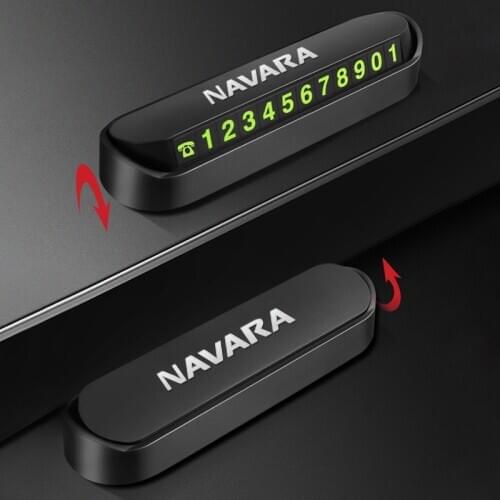 Car Temporary Stop Sign Parking Card Telephone Number Card Plate for Nissan Navara d40 d22 d23 np300 Car-Styling Accessories