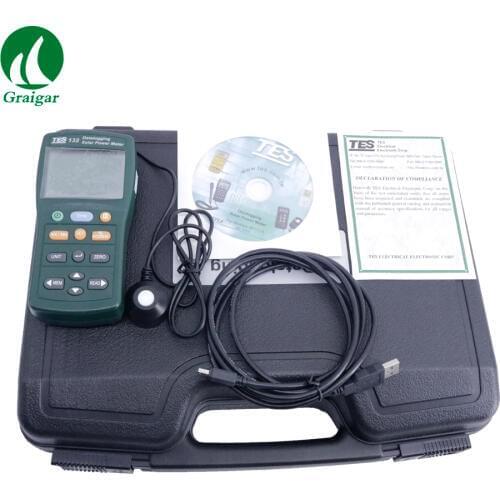 Free Shipping High Precision Solar Power Meter Tester TES-132 Measuring Range 2000W/m2