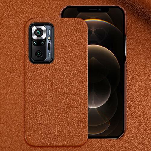Genuine Leather Case for Poco X3 Pro NFC F3 M3 Mi 10 11 Ultra 10T Lite 9T Cover For Xiaomi Redmi Note 10 Pro 10s Note 7 9 8 pro