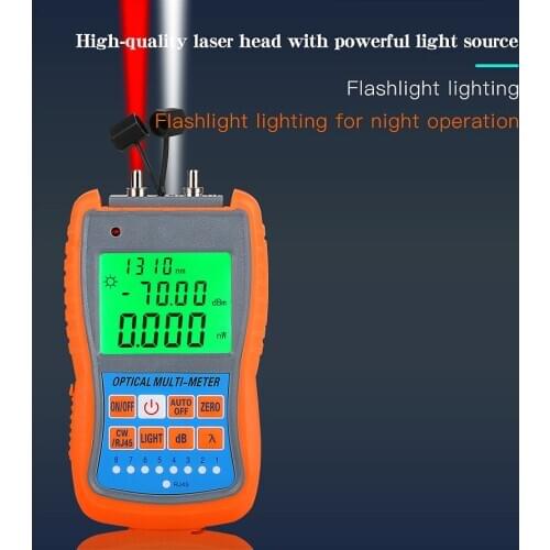 COMPTYCO G70B/50B 4in1 Mini Optical Power Meter Visual Fault Locator Network Cable Test optical fiber tester 10km 30km VFL