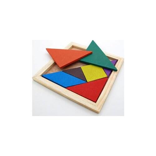 New Arrive Children Mental Development Tangram Wooden Jigsaw Puzzle Educational Toys