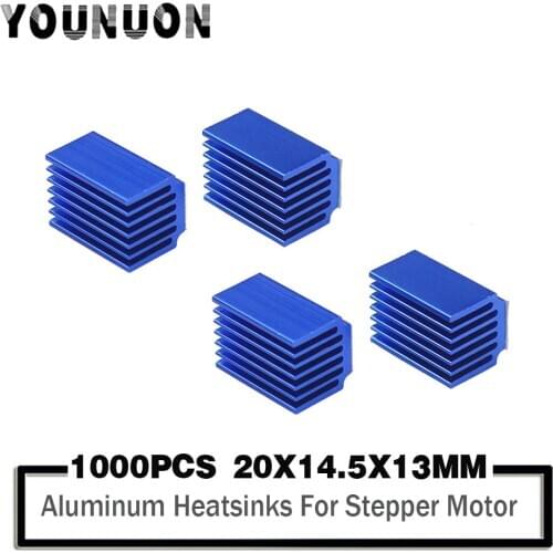 1000PCS 20X14.5X13MM Stepper Motor Driver Heatsink for 3D Printer Controller Mother Boards Reprap