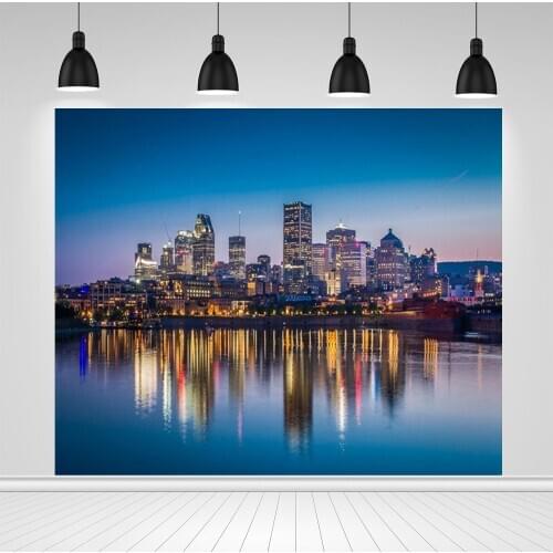 Scopiso City Building Night Scene Natural Scenery Photography Backgrounds Custom Photographic Backdrop For Photo Studio Props