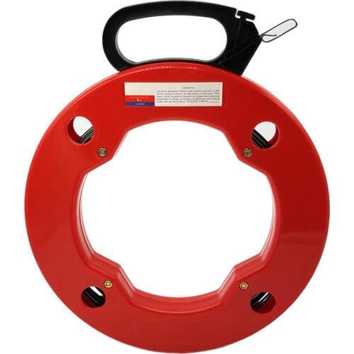 Pipe Wrie Cable Puller Expert 30m Spring-Steel Fish Tape,with High Impact Case great for Long Run and Heavy Duty Wire Puller