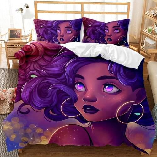 African Girl Family Bedroom Duvet Cover Set (including Pillowcase) Single/double/double Bed 2/3PS Bedroom Set Big Bed
