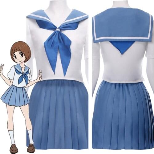 KILL la KILL Mako Mankanshoku Cosplay Costume Japanese School Sailor Uniform Skirt Outfit Halloween Carnival Costumes girl dress