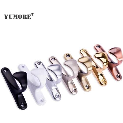 YUMORE Zinc Alloy Robe Hooks Door Bedroom Clothes Coat Hat Bag Holder Towel Hanger Bathroom Kitchen Tools Wall Hook Rack