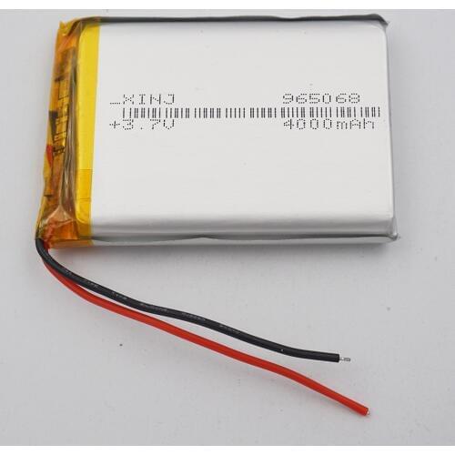 XINJ 3.7V 4000 mAh Lithium Polymer Rechargeable Li Po Li ion Battery 965068 For DIY GPS MID DVC PSP Phone Power bank Tablet PC