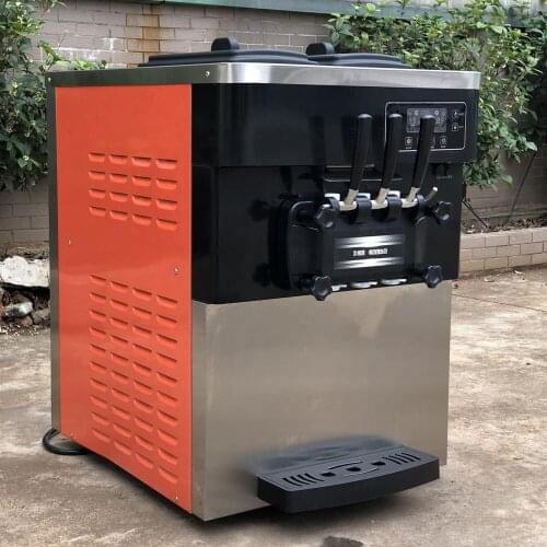 Soft Ice Cream Machine 3 flavors desktop ice cream machine soft serve tube ice cream machine FREE CRF BY SEA WT/13824555378