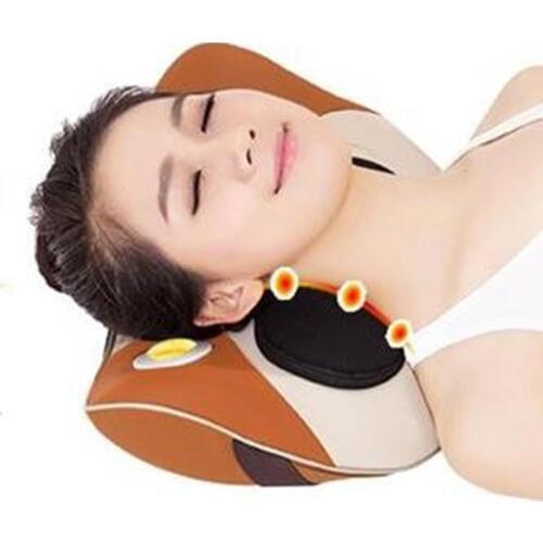 Cervical spine massager lumbar electric massage pillow household multi-functional cushion for leaning on