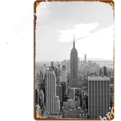 New York City Empire State Metal Signs Cinema Living Room Plaques Club Bar Funny Tin sign Posters