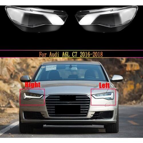 Headlight Lens For Audi A6L C7 2016 2017 2018 Headlamp Lens Car Headlight Cover Clear Replacement Front Auto Shell Cover
